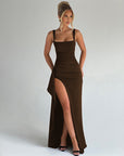 MARILYN™ - Elegant Formal Slip Maxi Dress with Open Back