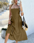 MYRNA™ - Vintage Summer Sleeveless Halter Neck A Line Maxi Dress
