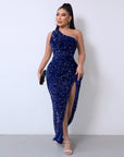 BRAYLEIGH™ - Glamour One-Shoulder Sequin Dress