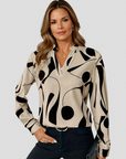 LYRA SATIN LOOK BLOUSE