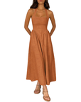 KATE™ – Elegant Sleeveless High-Waist Dress