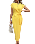 KELSEY™ – Elegant Leopard Print Knot Bodycon Dress