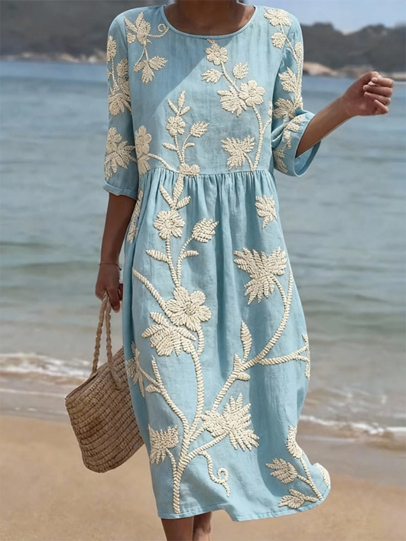 Fleur™ | Everyday Comfort Dress With Floral Print