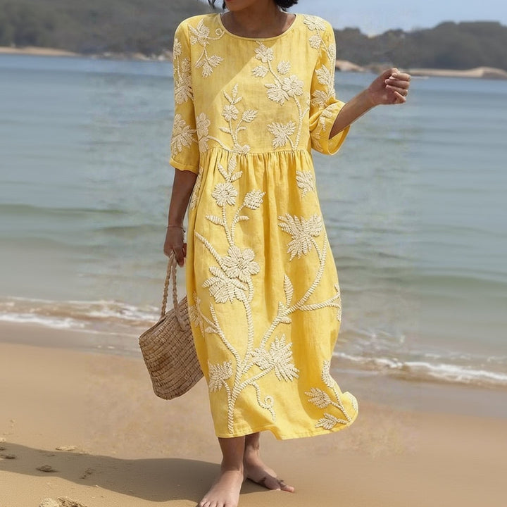Serena | Abito Ricamato Mediterraneo