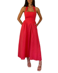 KATE™ – Elegant Sleeveless High-Waist Dress