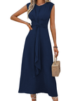 MIYA™ - Stylish Waist-Tie Long Sleeveless Dress
