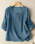 Aurora – Embroidered Relaxed Blouse