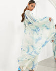 Athena | Floral Drawstring Maxi Dress