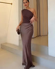 Luna™ | Maxi Dress with a Gilt in Satin