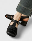 Madella – Elegant Leather Sandals with Block Heel