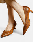 Amara Leather Heels