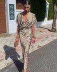 Palmera | Twisted V-Neck Maxi Dress