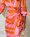 Amelia™ | Printed Wrap Dress