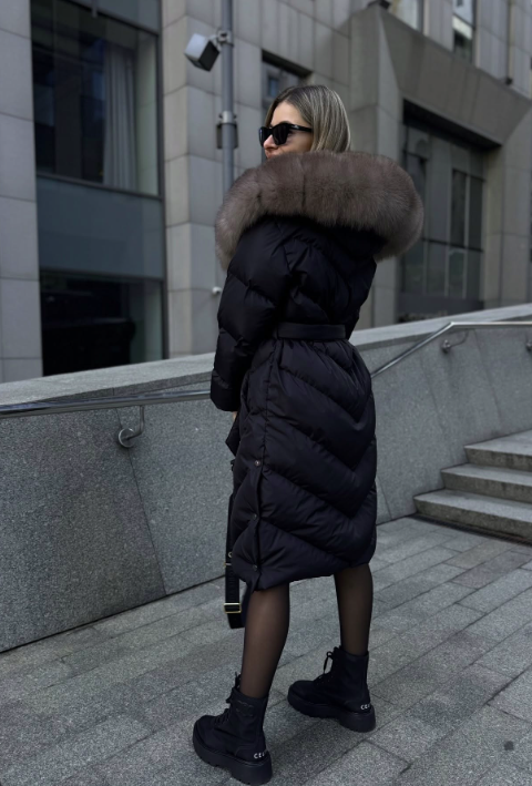 Christina | Elegant casual jacket with faux fur collar