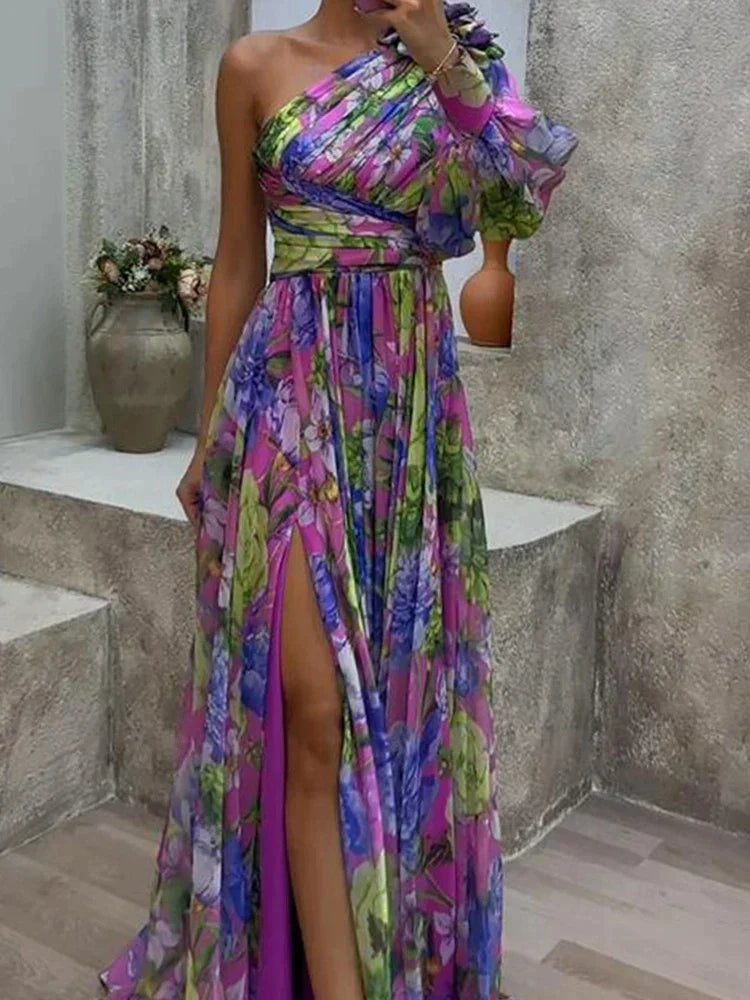 Priscilla™ - Dreamy Floral Elegance Dress