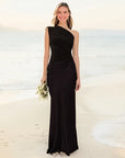 Luna™ | Maxi Dress with a Gilt in Satin