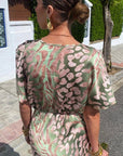 Palmera | Twisted V-Neck Maxi Dress