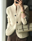 Claire – Cashmere blend cardigan with buttons