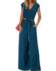 LENA™ – Breezy V-Neck Wide-Leg Set