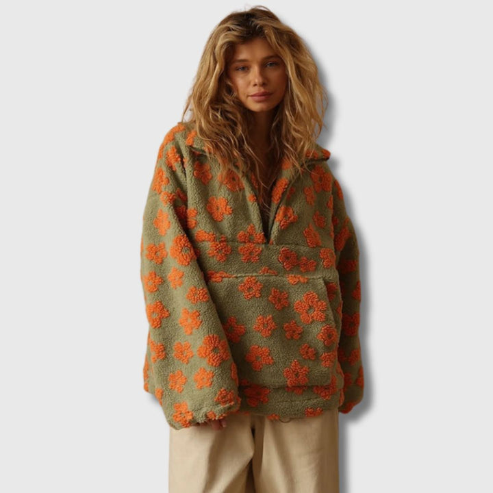 Sandra - Bohemian-inspired Sherpa jumper