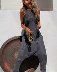 Thar Desert Sleeveless Tassel Knit Top