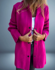 Jasmine -Single-Breasted Casual Hooded Jacket