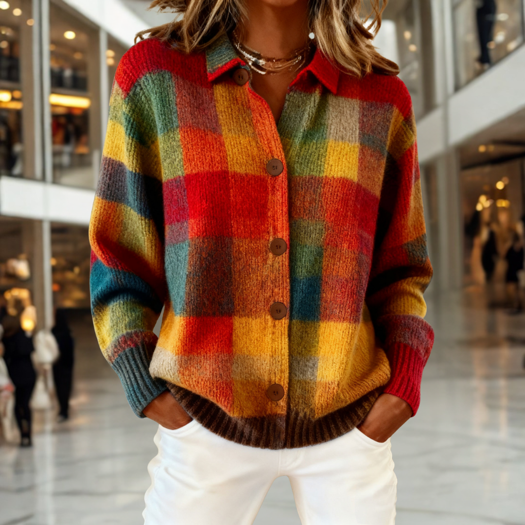 Elise | Timeless Check Cardigan