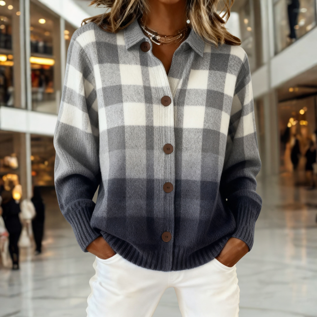 Ella | Classic Tartan Cardigan