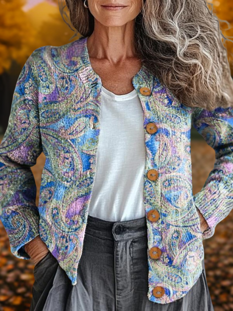 Kelly | Paisley Art Cardigan
