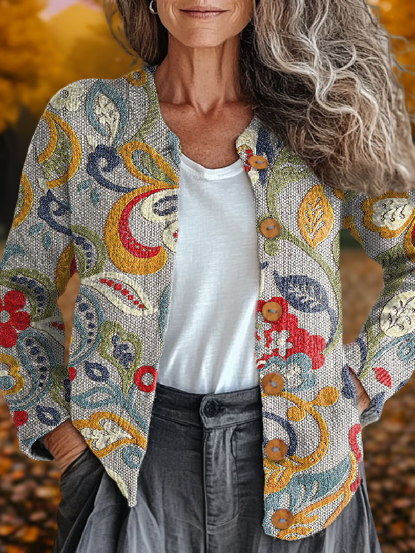 Brenda | Flower Art Cardigan