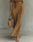 Célianne | Chic Suede Maxi Dress