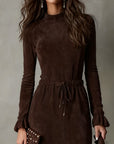 Isla - suede midi dress