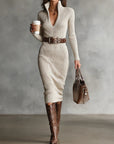 Valériea - Chic Fitted Midi Dress