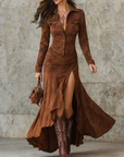 Valeria - long ruffled dress