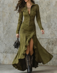 Valeria - long ruffled dress