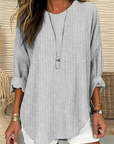 Rhea | Trendy Striped Blouse