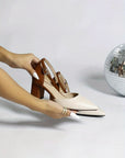 Marielle | Two Tone Strap Heels