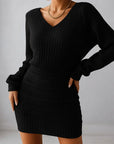 Melina | Brown knit dress
