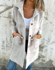 Rian - Long Sleeve Button Down Jacket With Pockets