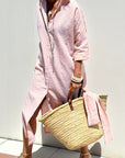 Sophia | Timeless Striped Shirt Dress with Elegant Comfort