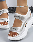 Riane - Orthopedic Platform Sandals with Crystal Details
