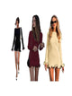 Black And White*1 pc+Burgundy*1 pc+Yellow*1 pc