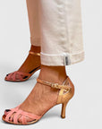 Dana - Orthopedic Heels with T-Strap Design
