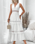 MAIKA™ - Lace V-Neck Dress