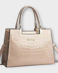 Olivia - Glossy Crocodile Pattern Handbag