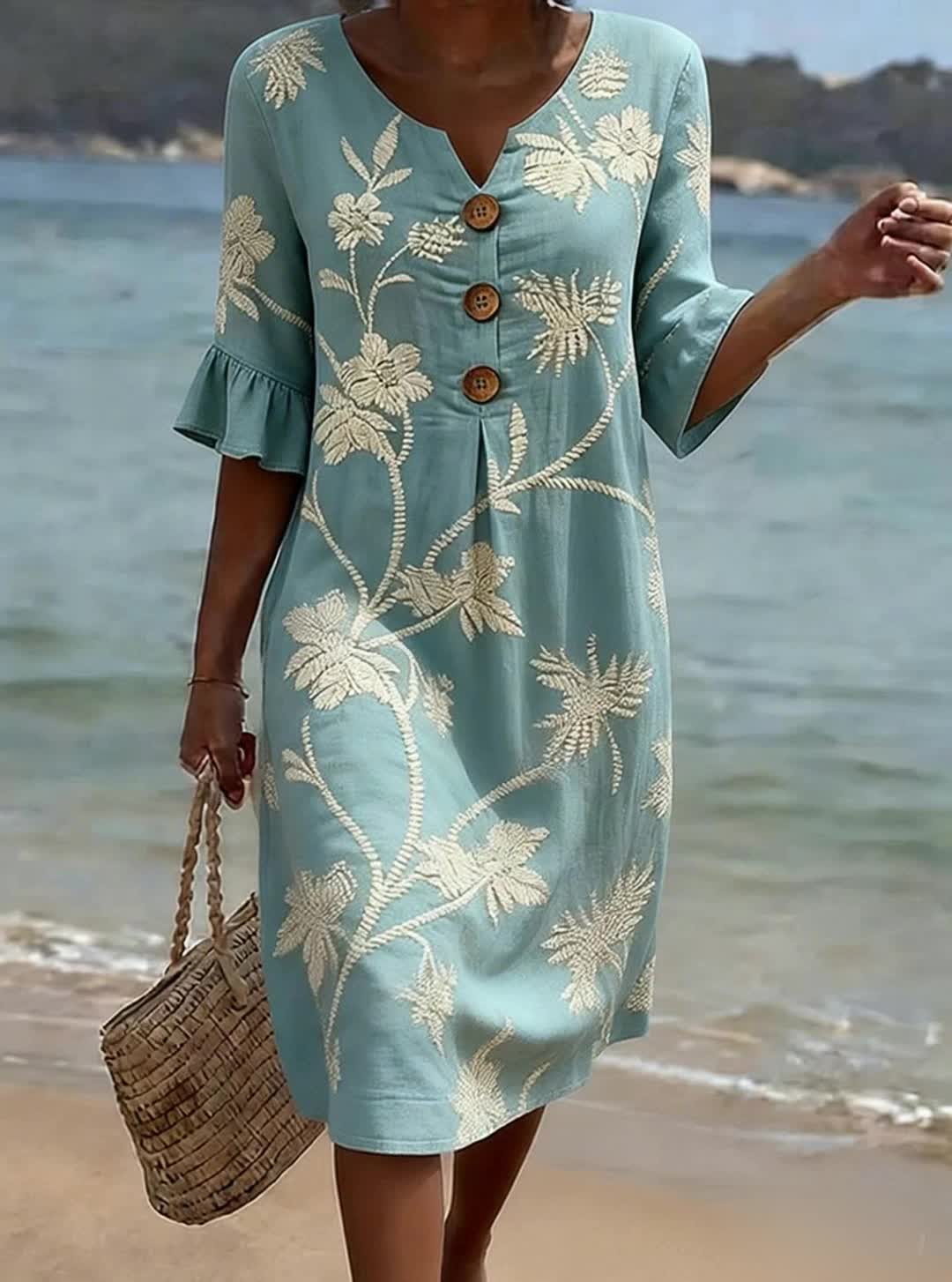 Lara™ | Everyday Comfort Dress With Floral Print