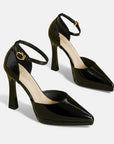 Evette Leather Heels