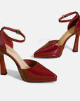 Evette Leather Heels