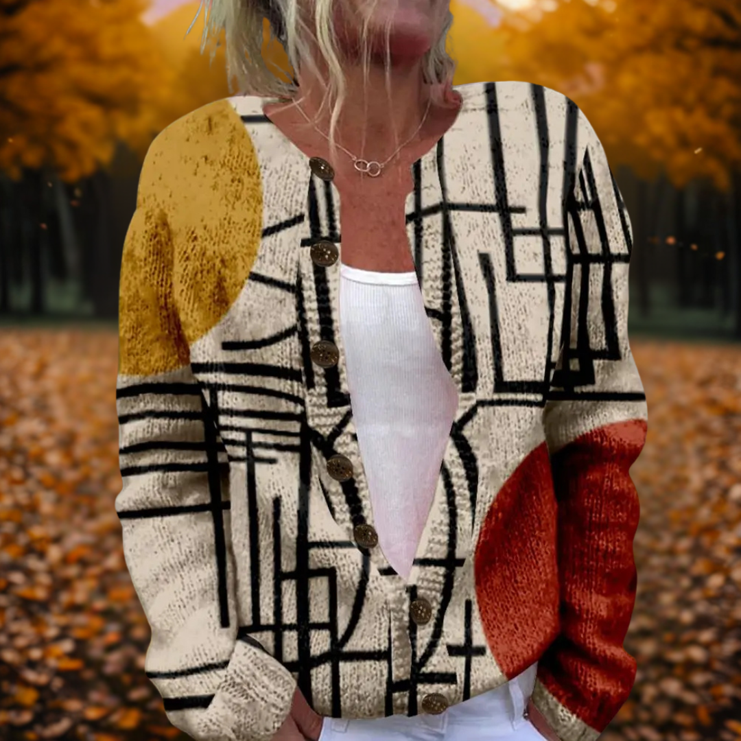 Lenora | Abstract Art Cardigan