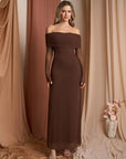 DARCIE™ - Off Shoulder Ruched Sequin Bodycon Evening Gown